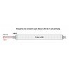 TUBO LED T8 G13 60CM 10W 4200K 1000LM OME43148