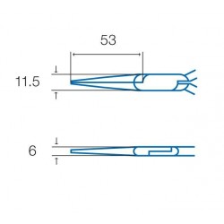 ALICATE PUNTAS LARGAS FINAS HRV6686,  PM-746