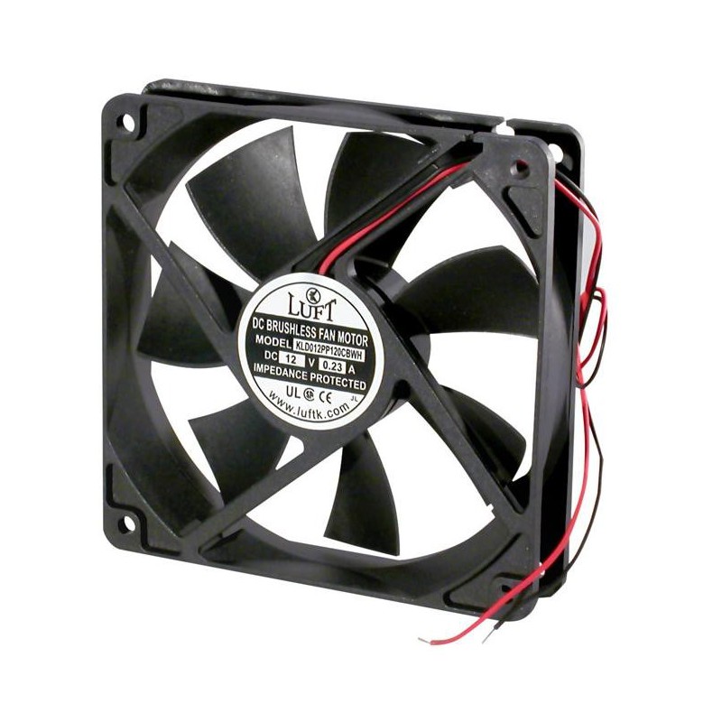 VENTILADOR 120X120X25 12V CC ROD. VEN016