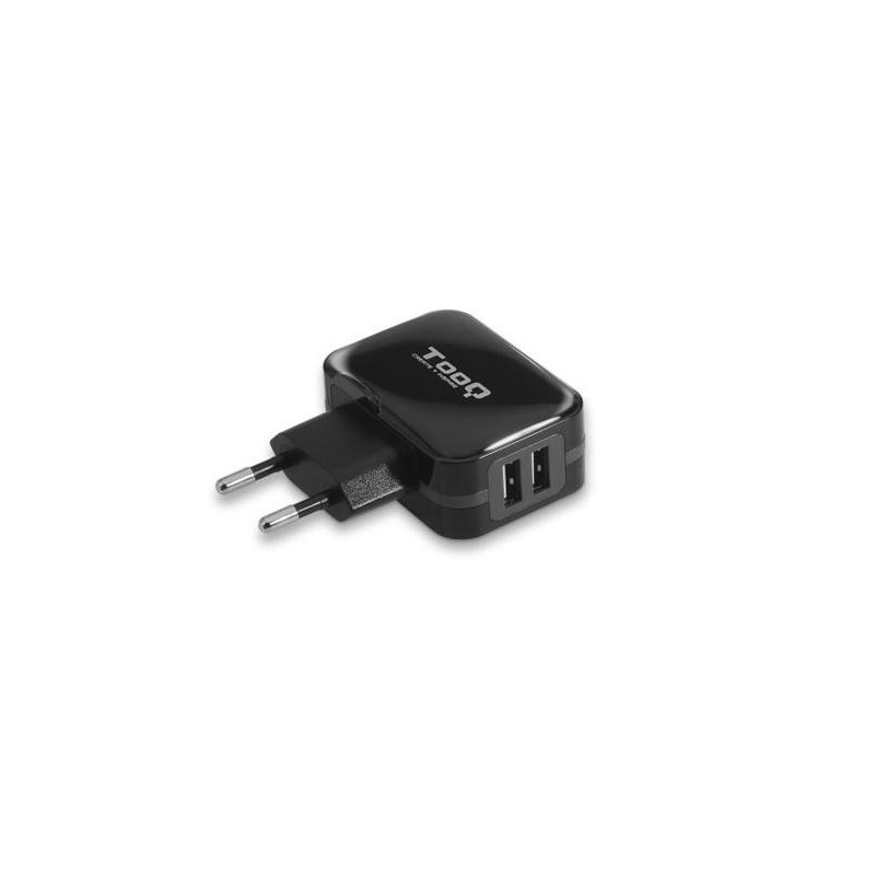 CHARGER USB TQWC-1S02 2XUSB 3.4A BLACK   BLACK