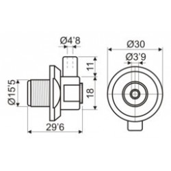 ADAPTER UHF FEMALE FOR RG59 19945/59