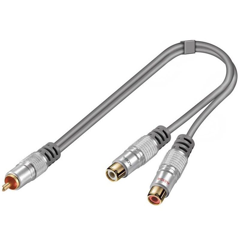 CONNECTION RCA M  2RCA F 0.2M HT023