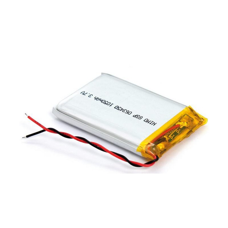 Battery 3.7V, 1050MAH LI-POLI. Rechargeable + circuit, BAT525