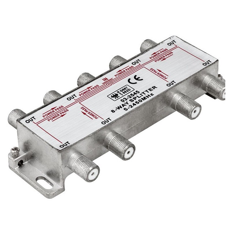 SPLITTER TV 1 ENTRADA 8 SALIDAS, ACTV124