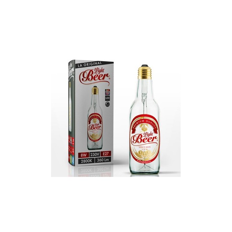 LÁMPARA LED E27/8W/2200K CERVEZA CLARA