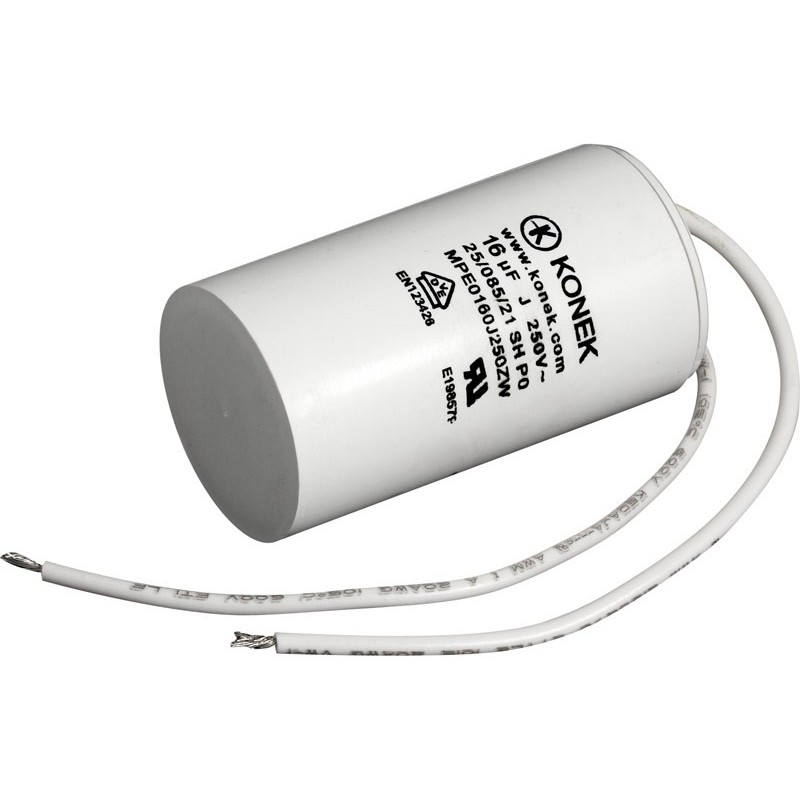 CAPACITOR 16MF 250VAC MOTOR CABLE