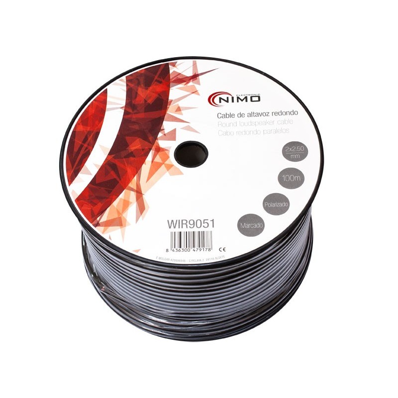 CABLE SPEAKER ROUND 2X2.5 100M WIR9051