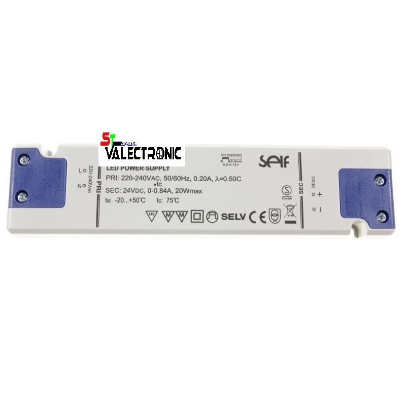 DRIVER LED 24V, 20W, SLT20-24VFGS, 840mA
