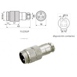 MALE AIR CONNECTOR MICRO...