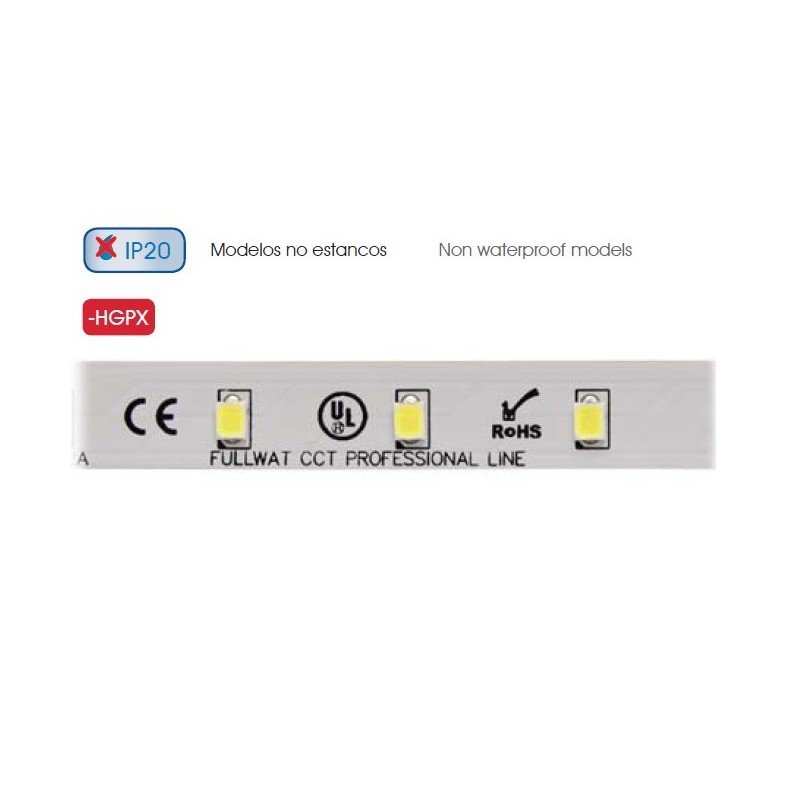 DOMOX 2835 BN HGPX TIRA LED 24VDC, 4000K, 1320LM, 5 METROS
