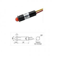 Led Pilot 5mm 12V Red,...