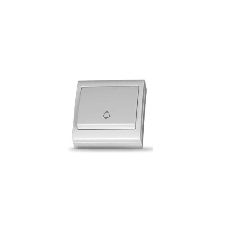 PULSADOR LUZ SUPERFICIE, 250V, 10A, 80X80mm, 0294