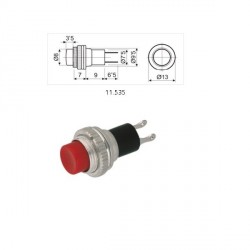 PULSADOR CERRADO ROJO,...