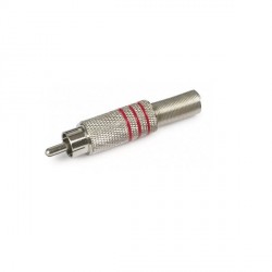 RCA F CONNECTOR RED METAL