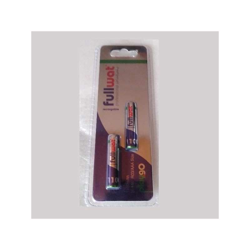 BATTERY R03, 1100mA Ni-Mh FULLWAT PACK 2, LTM-1010o