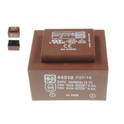 15V X 2 16VA, 533mA...