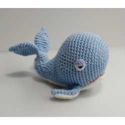 Whale amigurumi fluffy toy