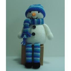 Snowman seated