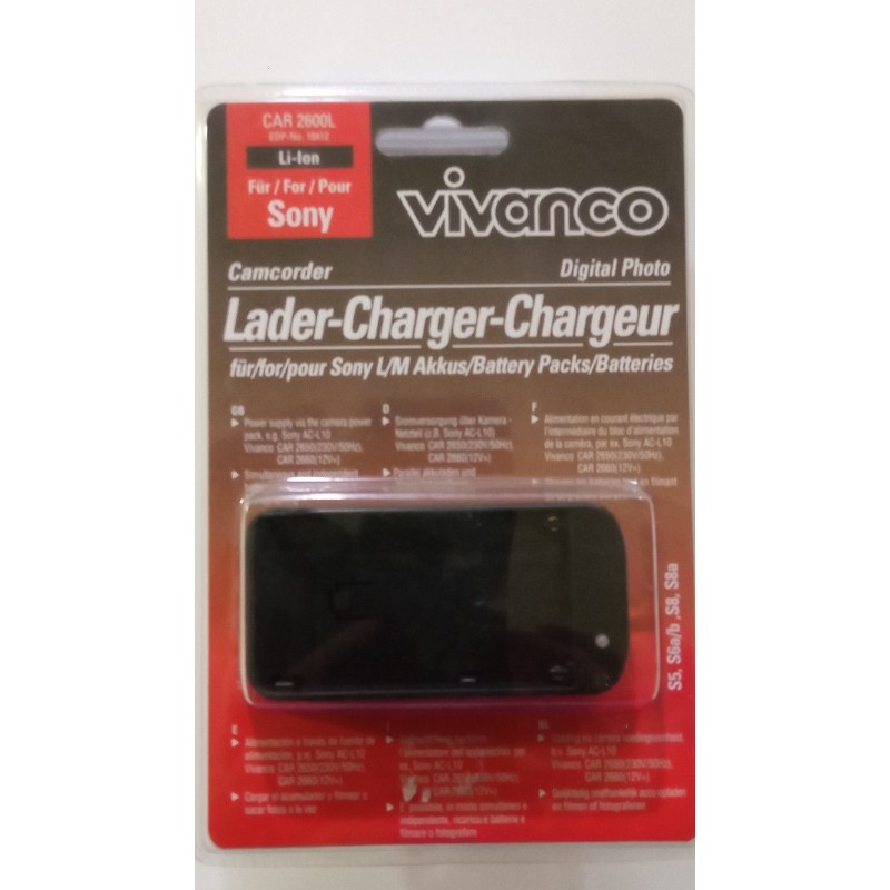 CAR2600L CARGADOR BATERIAS LI-ION ADAPTADOR SONY