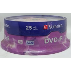 DVD+R VERBATIM BOX 25 UNITS