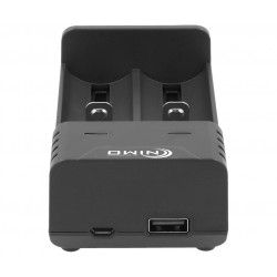 CAR400 CARGADOR LI-ION 2 CANALES CILINDRICOS