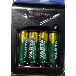VARTA CARGADOR BATERIAS + 4 AA 2100mAh LCD PLUG