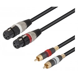 WIR377 CONEXION AUDIO. XLR 3 PIN 2H-2M RCA 1.5M
