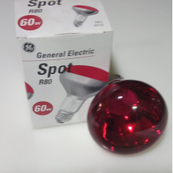 RED R80 60W EXHAUST LAMP