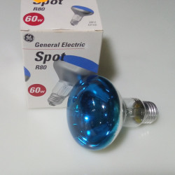 LAMPARA ESCAPARATE R80 AZUL...