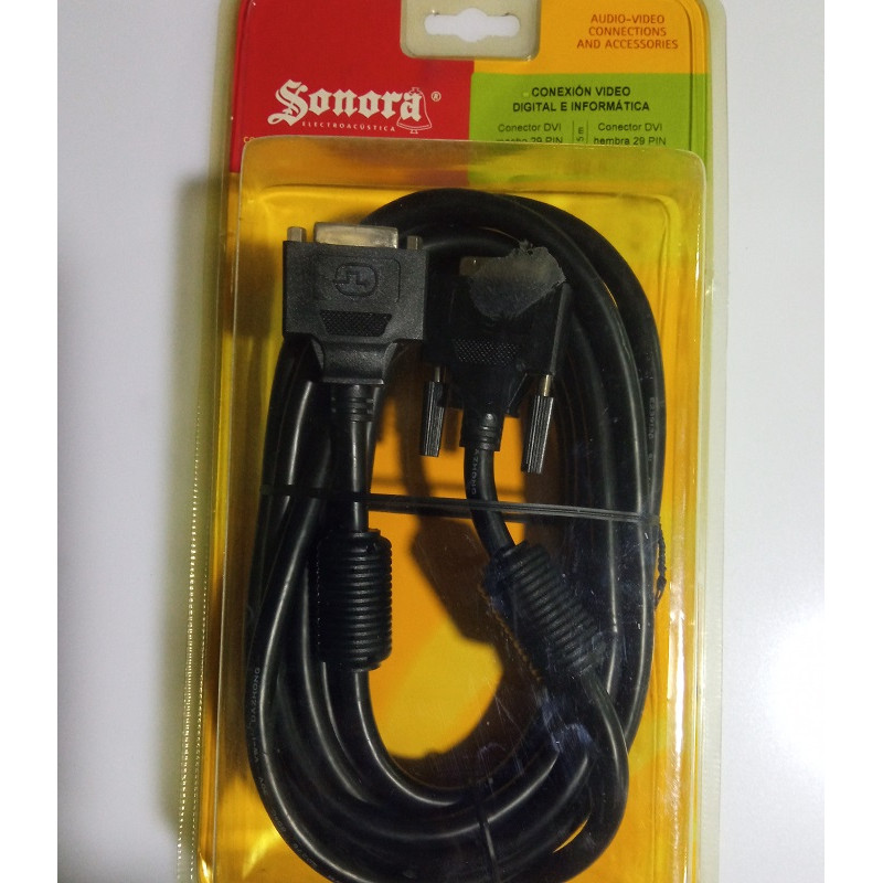 CONEXION DVI HEMBRA - DVI MACHO 2M