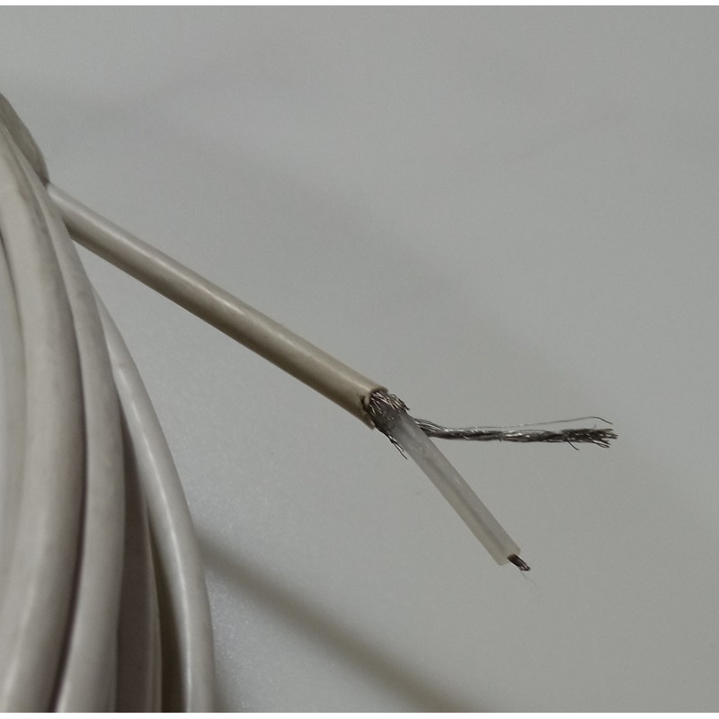 CABLE RG58 WHITE COAXIAL thin