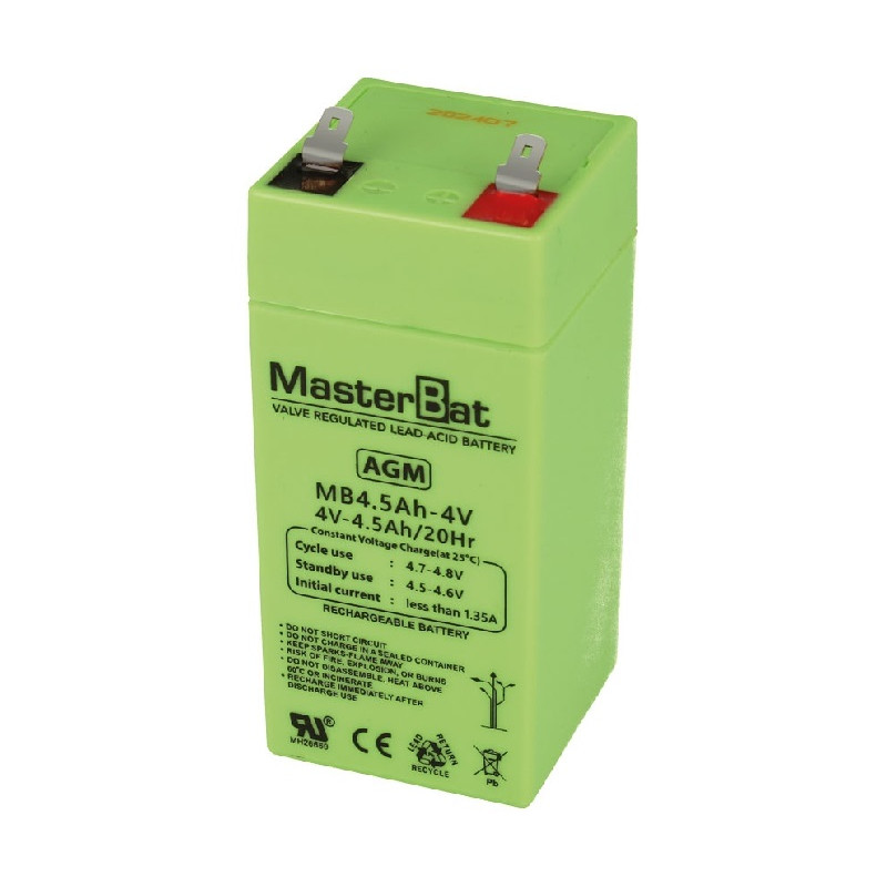 BAT323 BATTERY 4V4.5AH LEAD 48X48X102