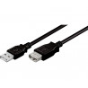 WIR077 USB 2.0 M-F CONNECTION BLACK 5M