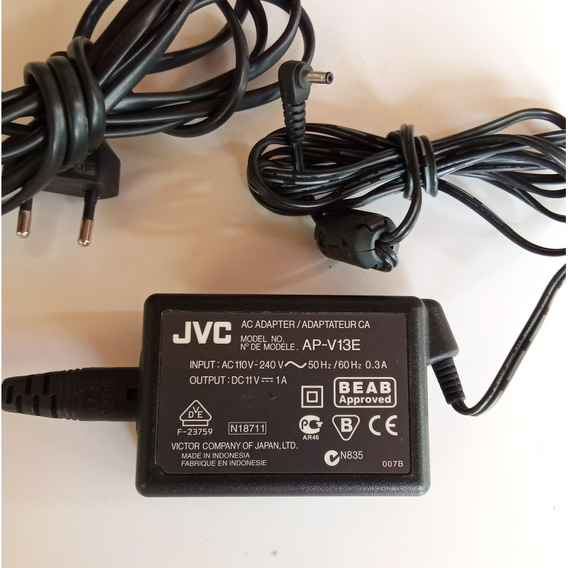 AP-V13E JVC FUENTE ALIMENTACIÓN CARGADOR