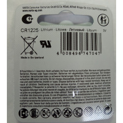 CR1225 VARTA U1-2032 LITHIUM 3V