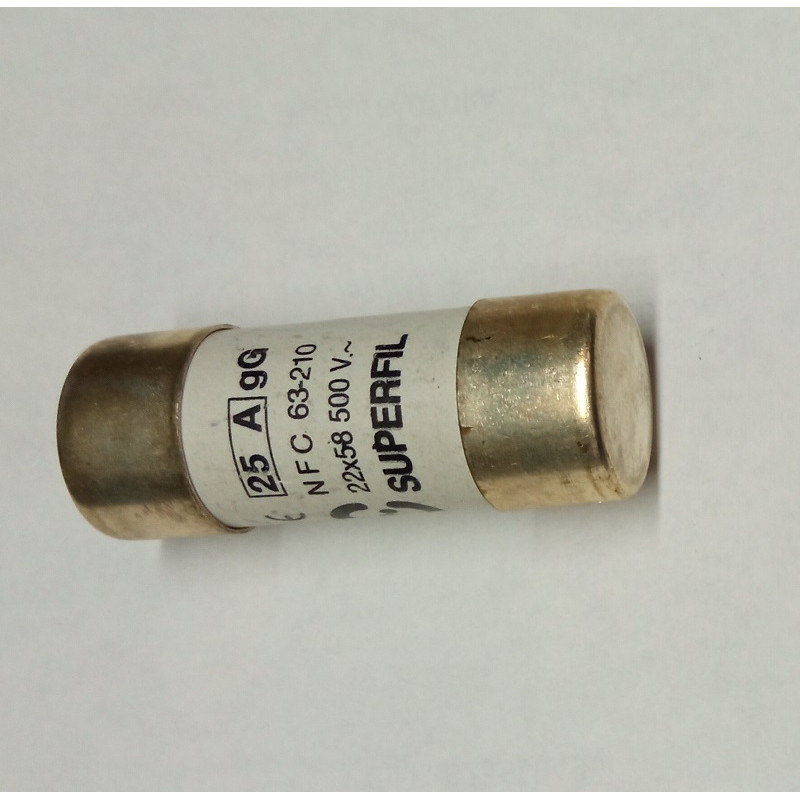 FUSE 25A 500V 22X58mm