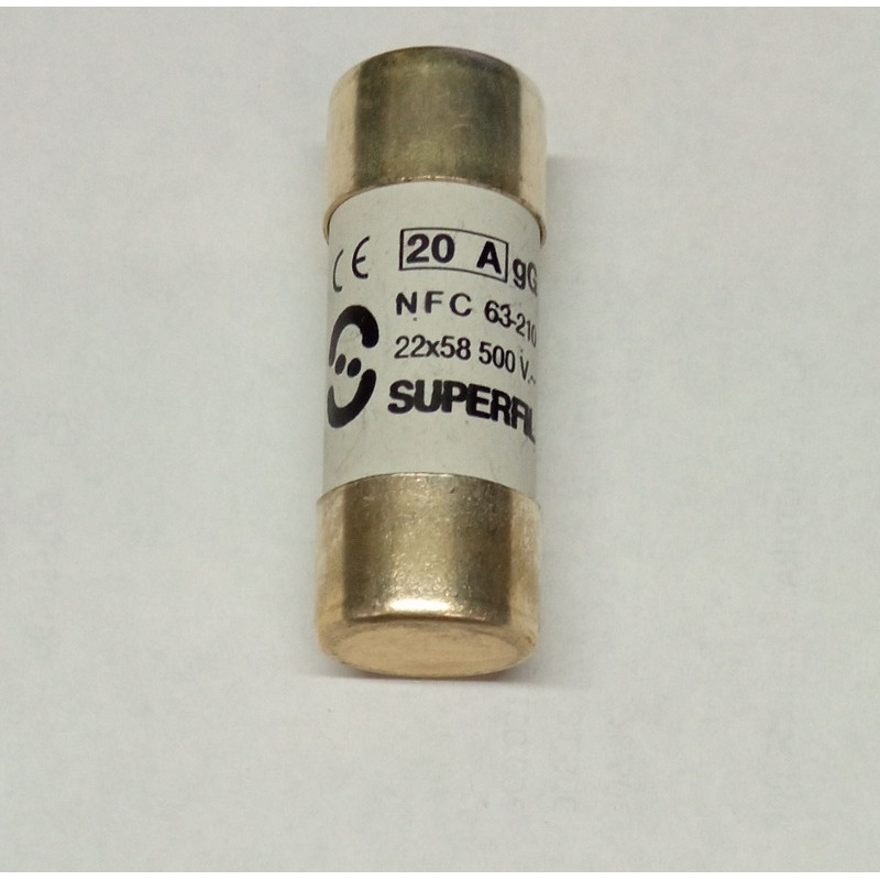FUSE 20A 500V 22X58mm