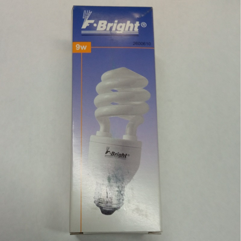 LAMPARA BAJO CONSUMO ESPIRAL E27 9W 2700K 2600610