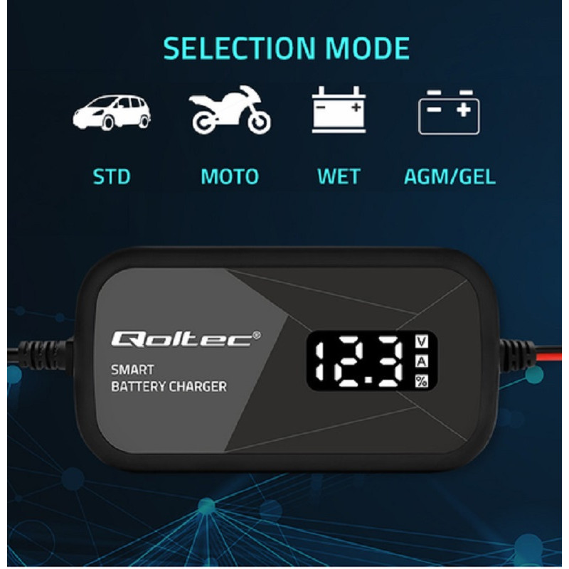 QOLTEC 52492 BATTERY CHARGER