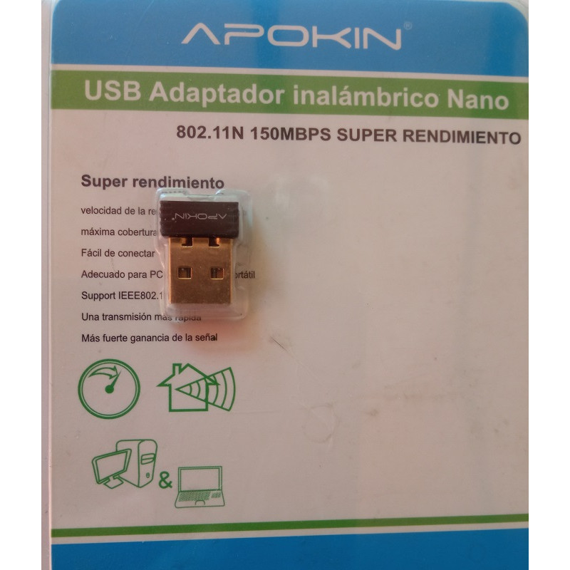 USB ADAPTADOR INALAMBRICO NANO