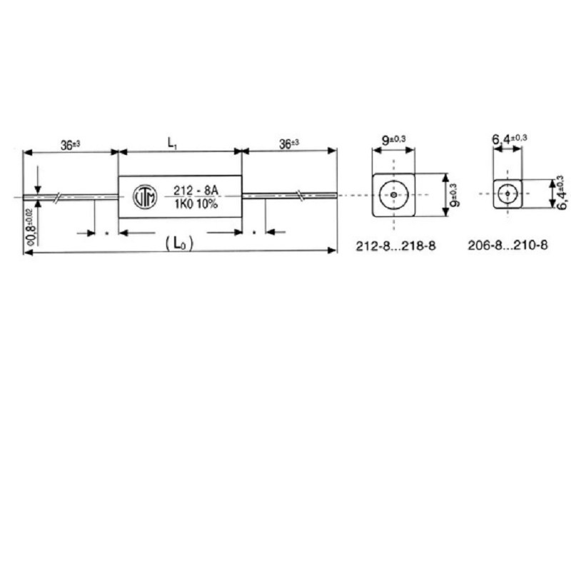 0R22 5W RESISTENCIA BOBINADA AXIAL