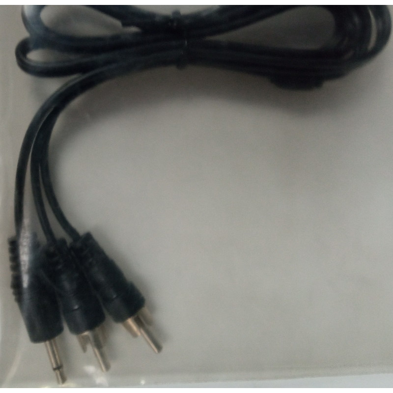 MONO JACK CONNECTION 3.5 MALE TO 2 RCA 1M