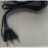 MONO JACK CONNECTION 3.5 MALE TO 2 RCA 1M