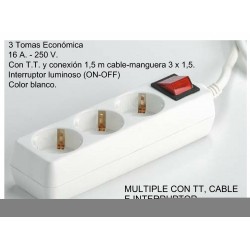 TRIPLE PLUG WITH T / T 10 /...