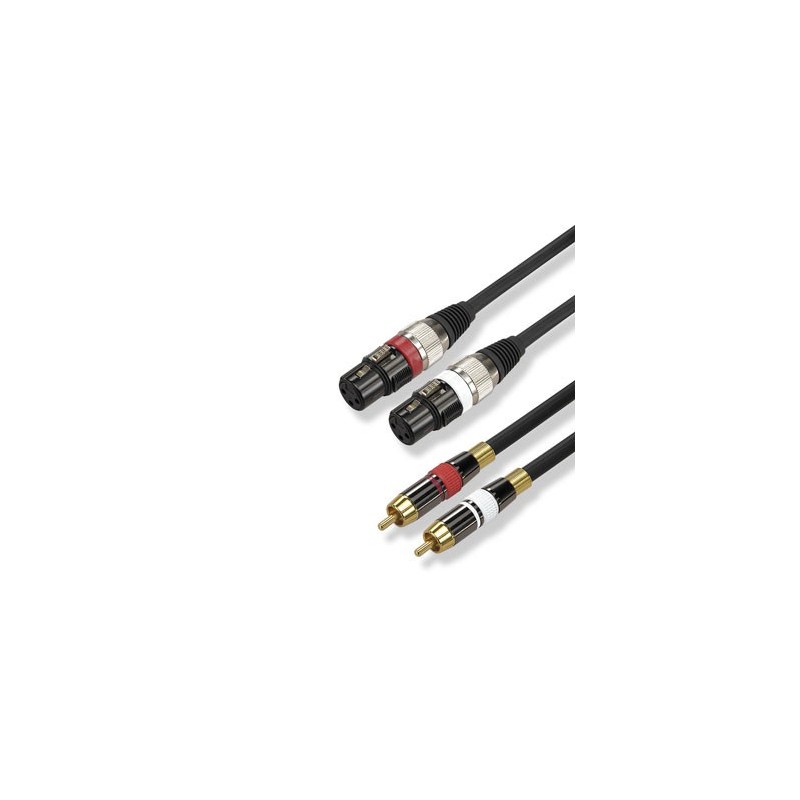 CONEXION 2 RCA/M  2 XLR CAN/H 1.5M 20440