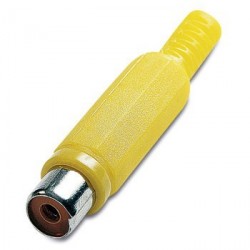 CONNECTOR RCA FEMALE YELLOW...