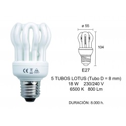 L / B LAMP LOTUS 5T E27 18W...