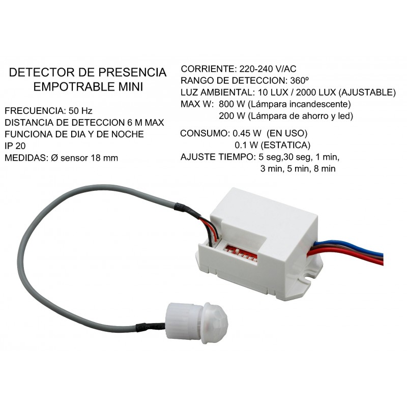 DETECTOR DE MOVIMIENTO 360º 1401339 230V