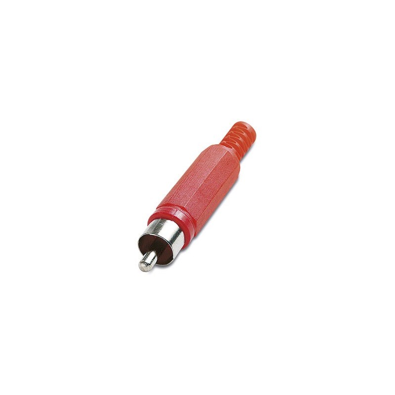 RCA MACHO ROJO PVC CONECTOR 50320
