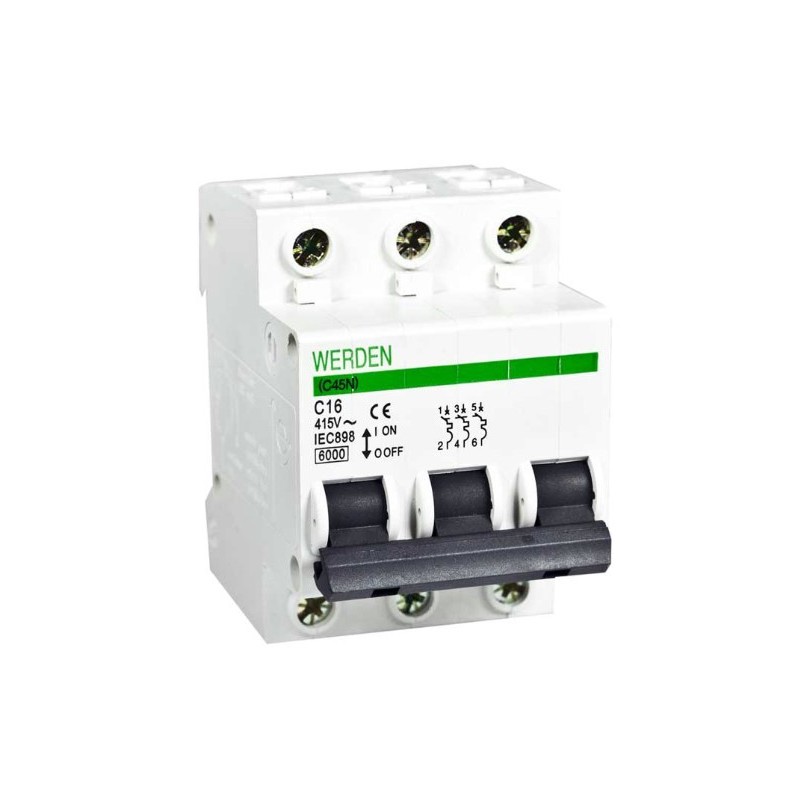 MAGNETOTERMIC SWITCH 3P 16A